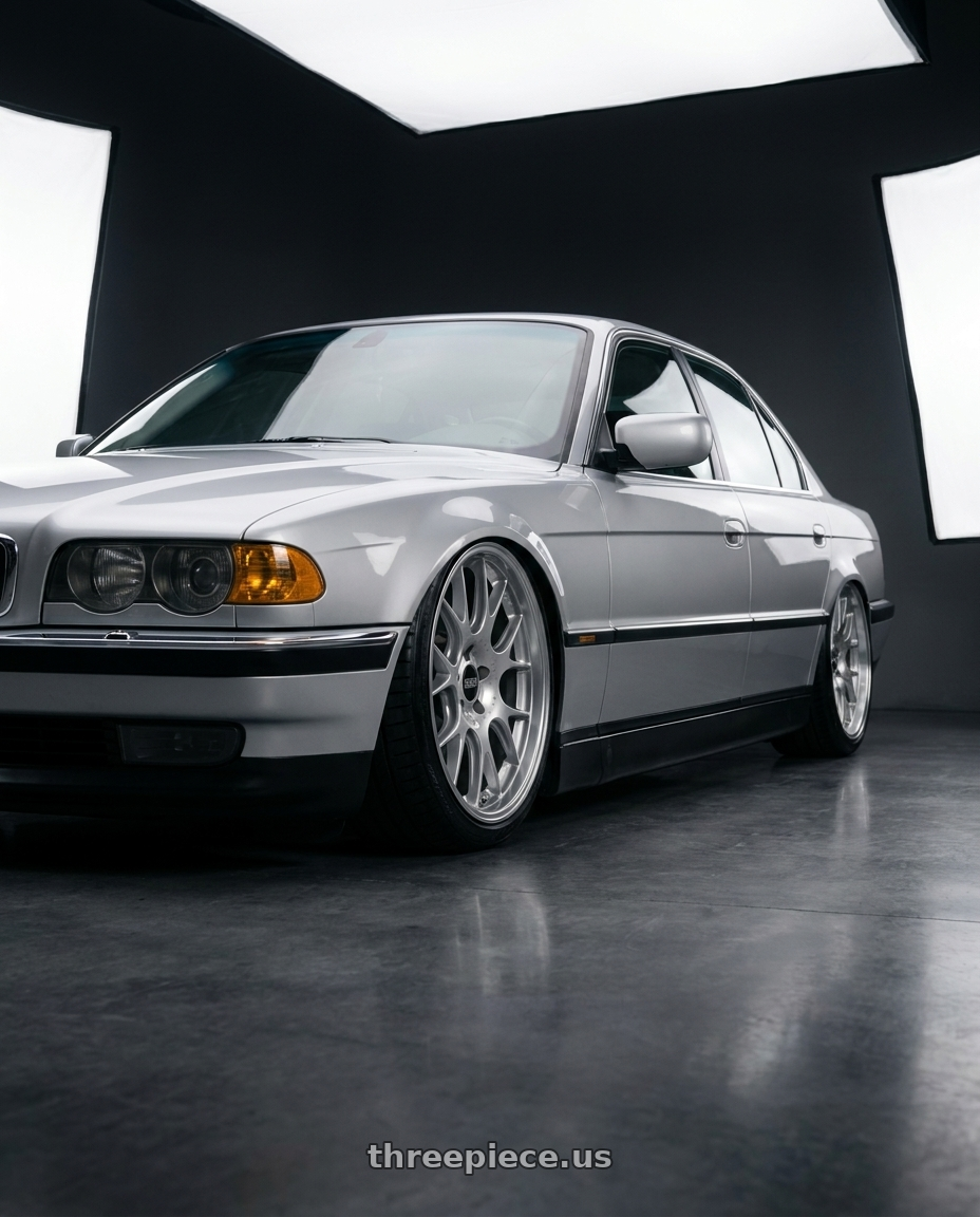 1998 Bmw 750i with BBS CH-R 5x120 19x9.5 +35 Brilliant Silver Polished Rim Protector wheels