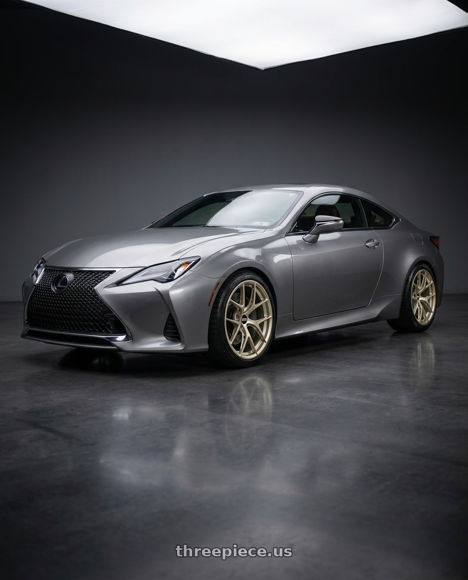 2020 Lexus RC300 AWD with BBS FI-R 5x130 21x11.5 +60 White Gold wheels