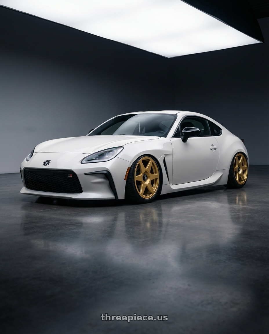 2016 Scion FR-S with fifteen52 TARMAC EVO 5x100 / 5x114.3 18x8.5 +35 GOLD (GLOSS GOLD) wheels