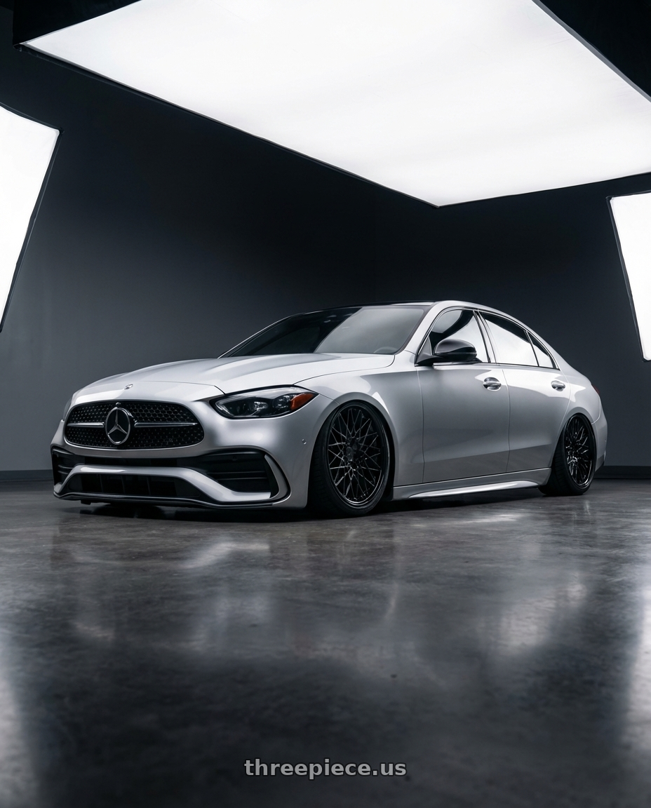 2022 Mercedes-Benz C-Class W206 with Avant Garde Wheels M520R 5X112 19x8.5 +35 Gloss Black wheels