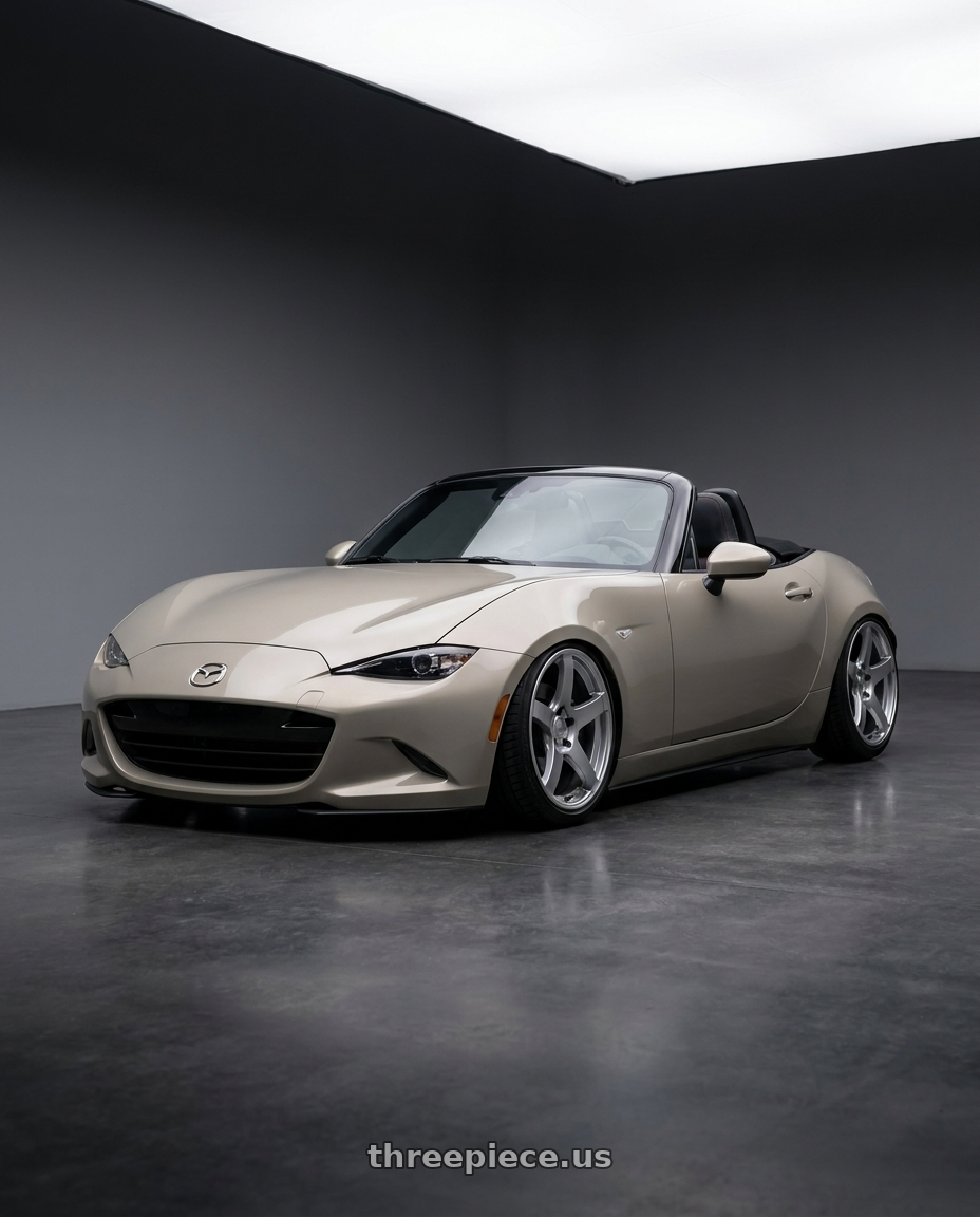 2021 Mazda MX-5 Miata ND with Ssr Gtv01 5x114.3 17x7+42  GLARE SILVER wheels