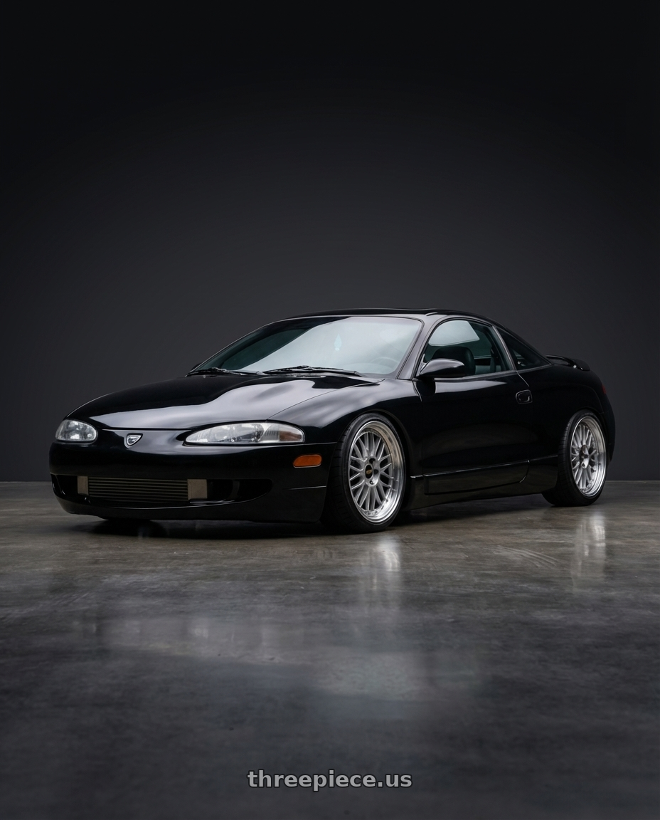 1998 Eagle talon with BBS LM 5x114.3 18x10.0+20 Diamond Silver wheels