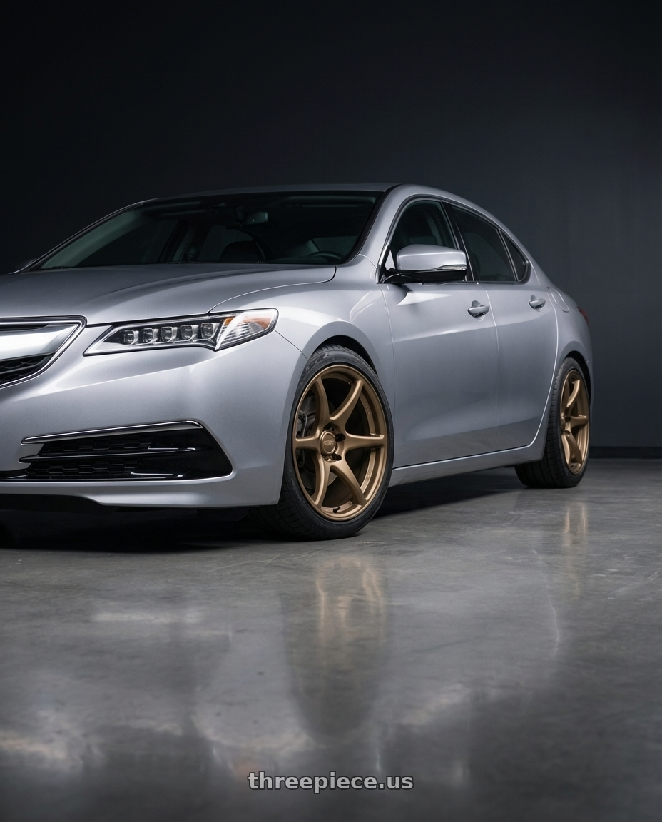 2019 Acura TLX with Kansei K11B Tandem 5x114.3 19x9.5 12 Bronze wheels