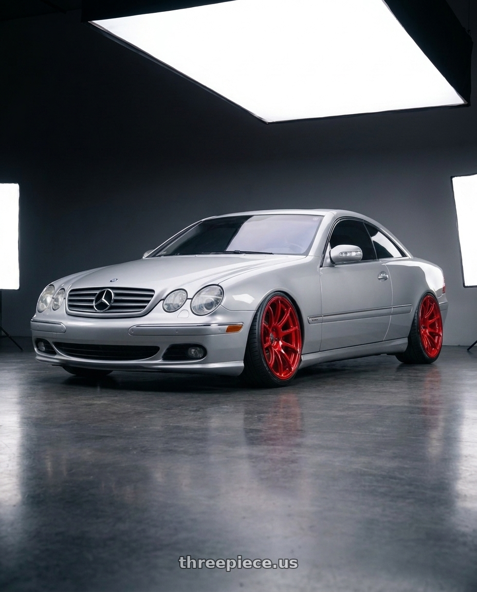 2006 Mercedes CL500 with Advan Racing RSII 5x130 20x11.0 +51 RACING RED wheels