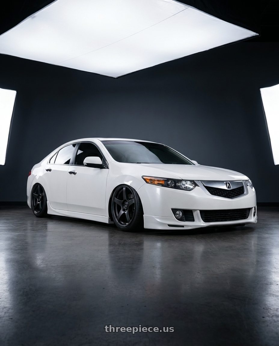2013 Acura TSX with Ssr Gtv01 5x114.3 19x8.5+38  FLAT BLACK wheels