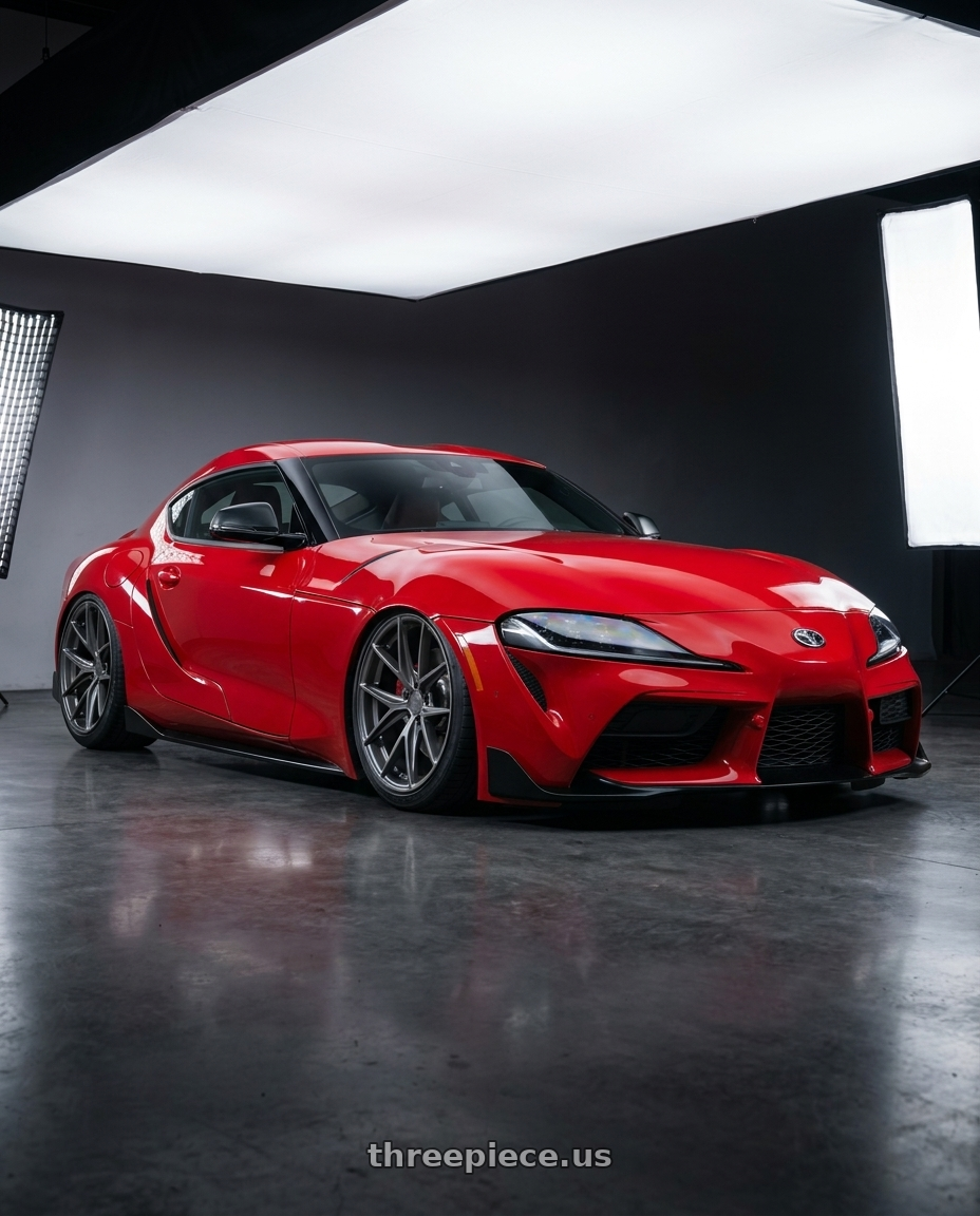 2023 Toyota GR Supra with Niche 1PC M116 MISANO 5X112 19X8.5 +25 MATTE GUN METAL wheels