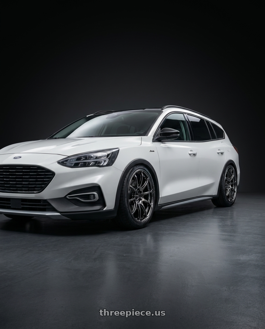 Focus active wagon 2024 with Advan Racing RSIII 5x114.3 19x8.0 +45 BLACK CHROME wheels