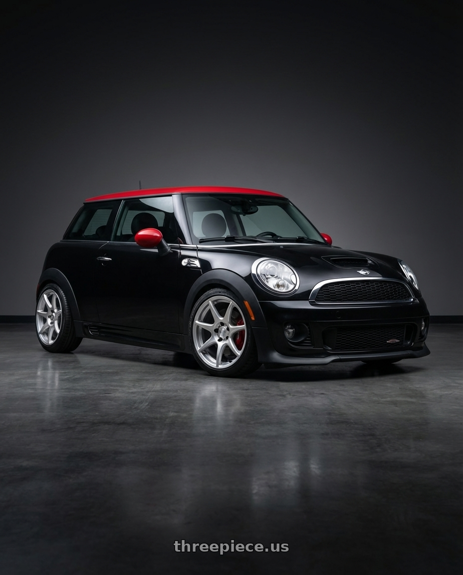 2013 mini cooper jcw with Kansei K11S Tandem 5x114.3 17x9 35 Hyper Silver wheels