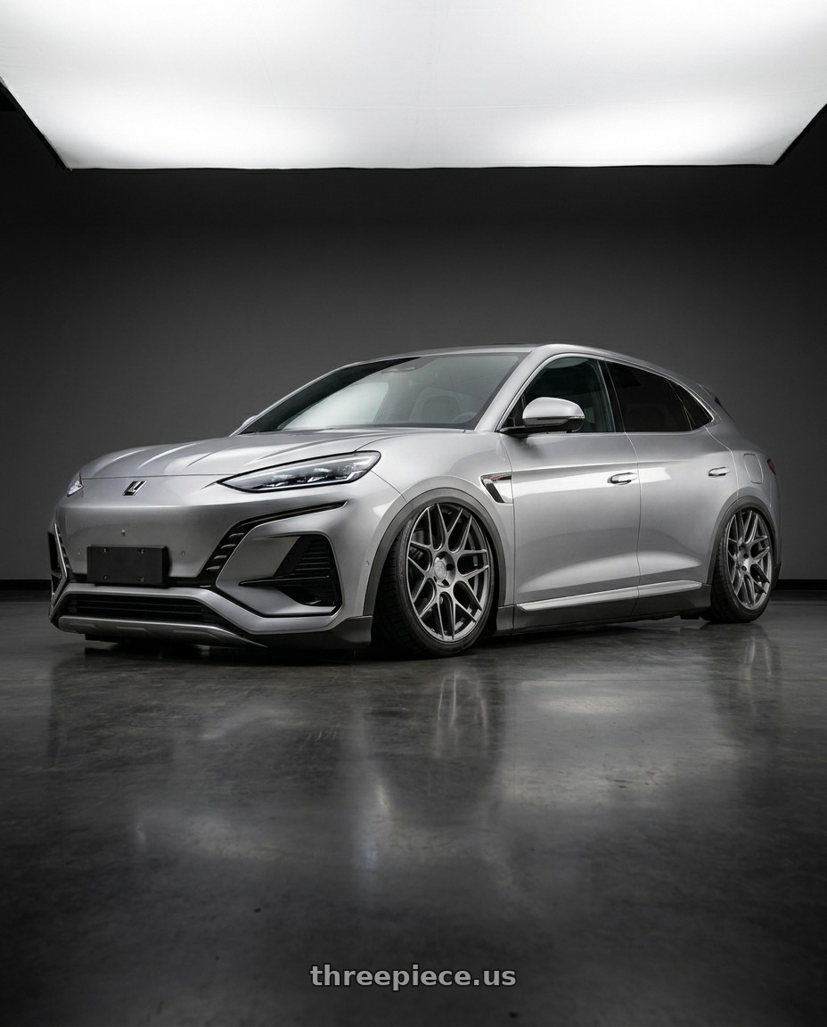 2024 Luxgen N7 with Aodhan AFF2 5x112 19x8.5+35 Matte Gray wheels