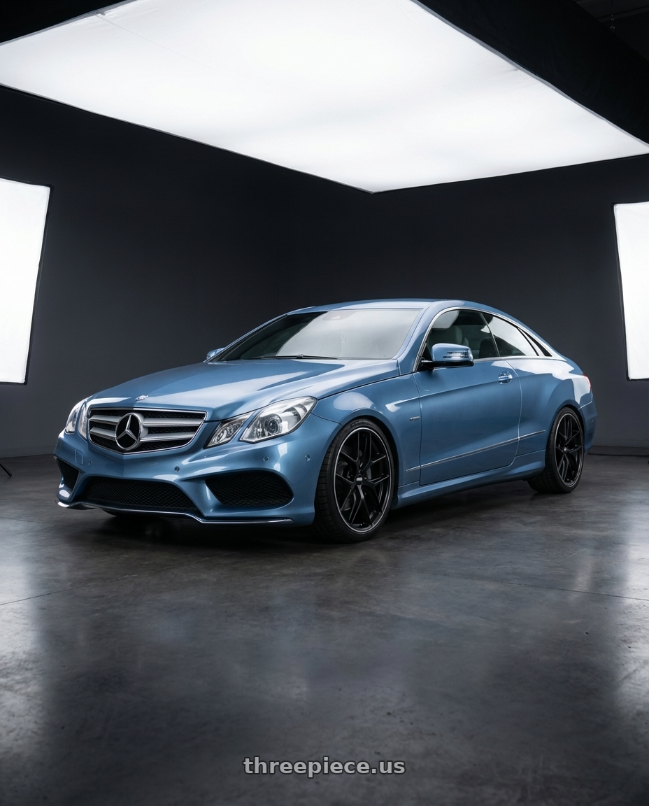 2014 Mercedes-Benz E-Class Coupe C207 with BBS CC-R 5x112 19x8.5+44 Satin Black wheels