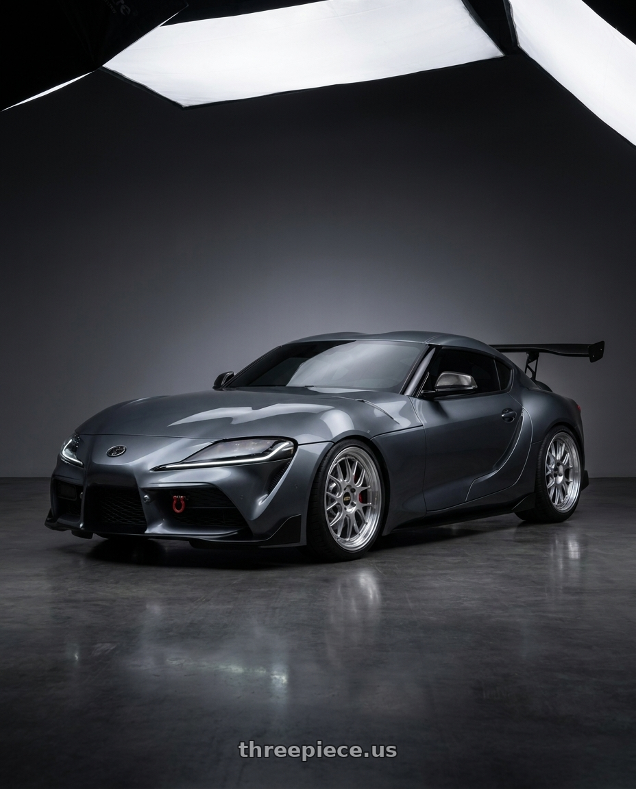 2019 TOYOTA SUPRA with BBS LM-R 5x112 19x9.5+38 Diamond Silver wheels