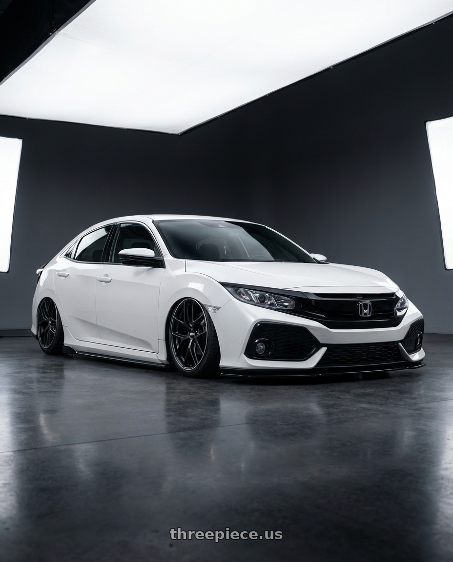 2024 Honda Civic with BBS CC-R 5x114.3 19x8.5+30 Satin Black wheels