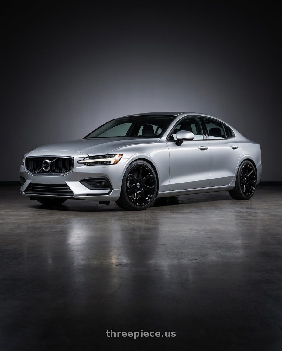 2019 volvo s60 with Heritage Wheel Kokoro MonoC 5X108 20x9+35 Black wheels