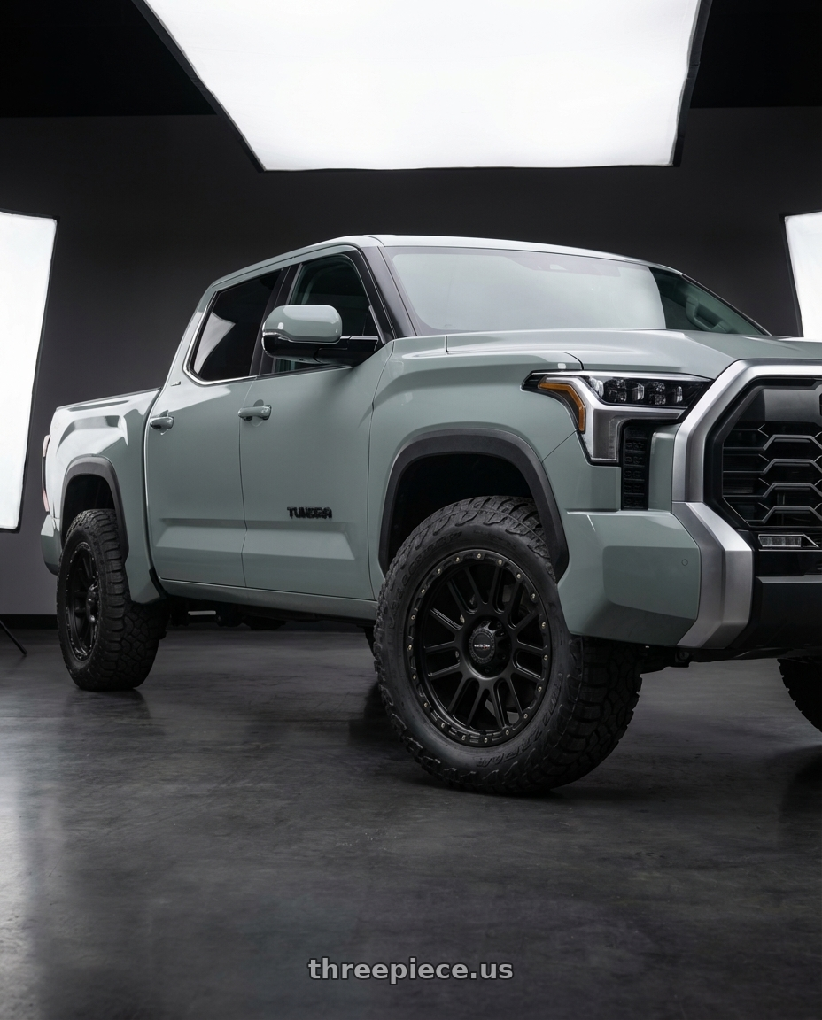 2024 Toyota Tundra with Vision Off-Road 111 Nemesis 6x139.7 20x9+12 Matte Black wheels