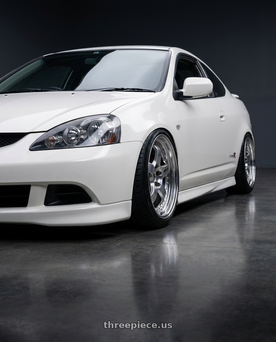 2005 Honda Integra type R with Work Meister S1 3P 5x114.3 17x9+41 A Disk Bright Buff Finish wheels