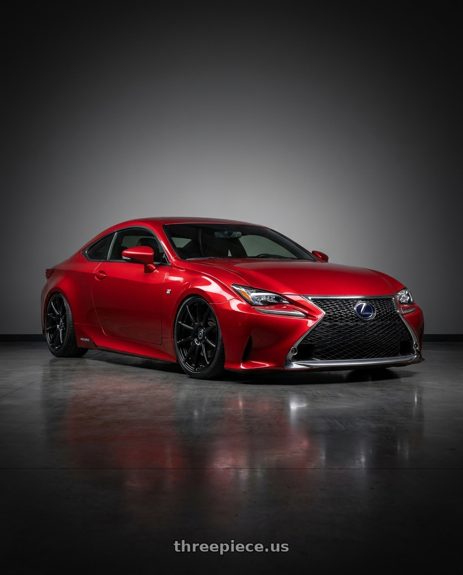 2018 Lexus RC F with Forgestar CF10 5x114.3 19x9.5 +29 Gloss Black wheels