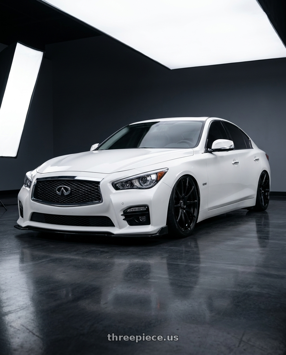 2020 Infiniti Q50 with Forgestar CF10 5x114.3 19x9.5 +29 Gloss Black wheels