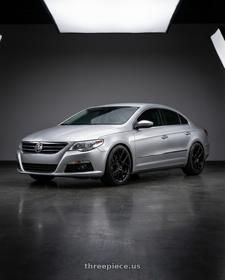 2015 Volkswagen CC with Aodhan AFF2 5x112 19x8.5+35 Matte Black wheels