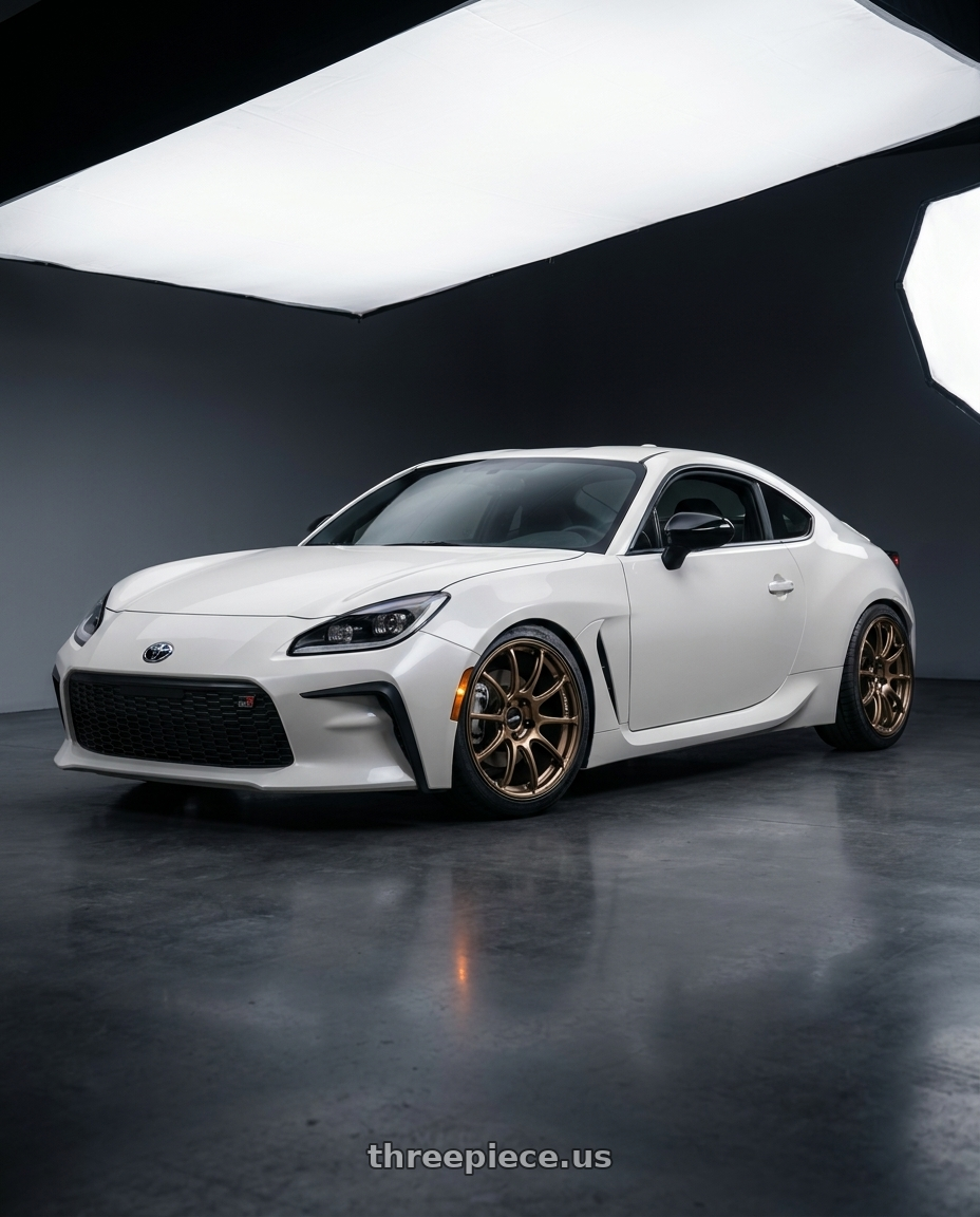 2026 Toyota gr86 with Advan RZ II 5x100 18x8.5+45 Racing Bronze wheels