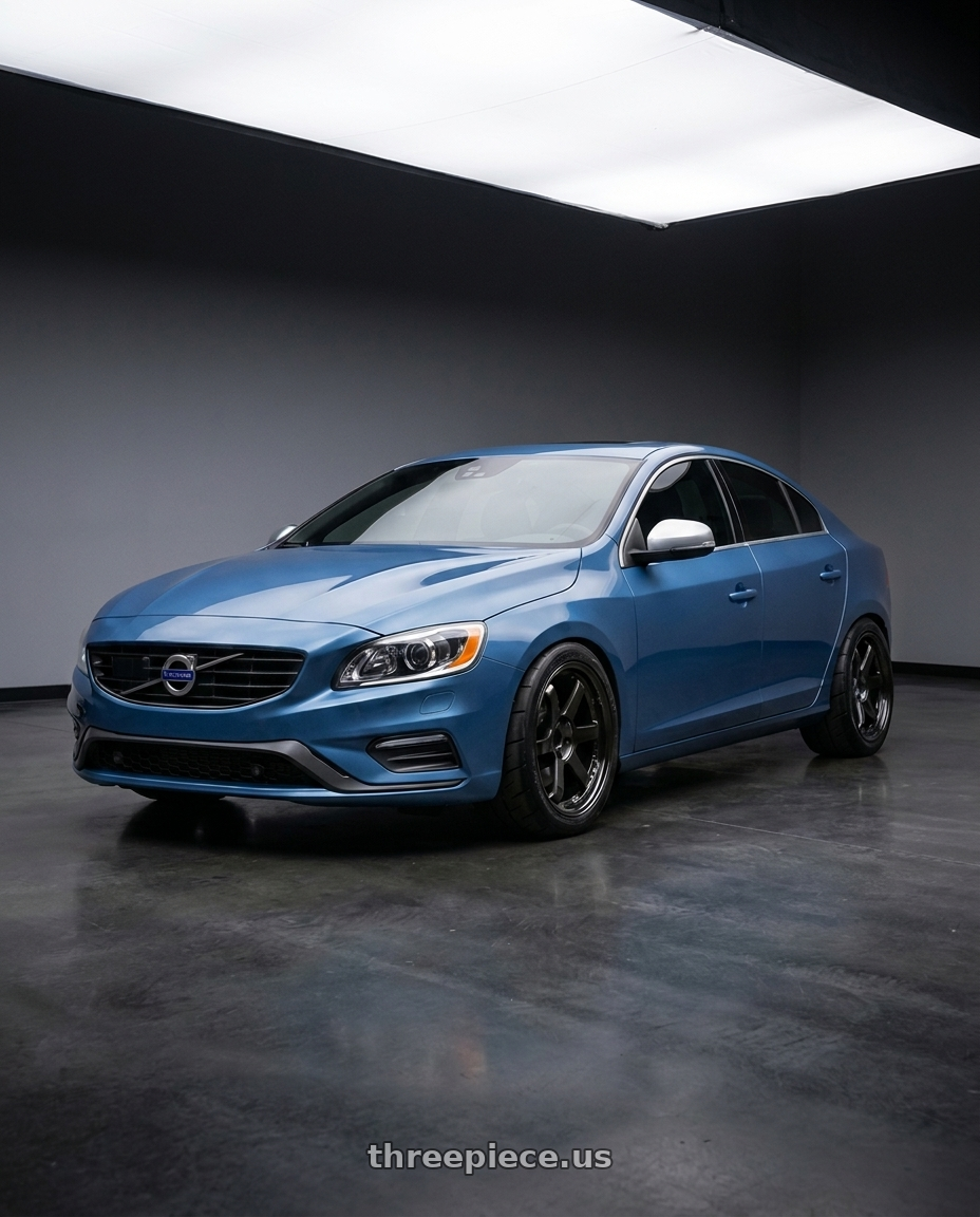 Volvo 2015 s60 with Kansei K11G Tandem 5X100 18x9 12 Gunmetal wheels