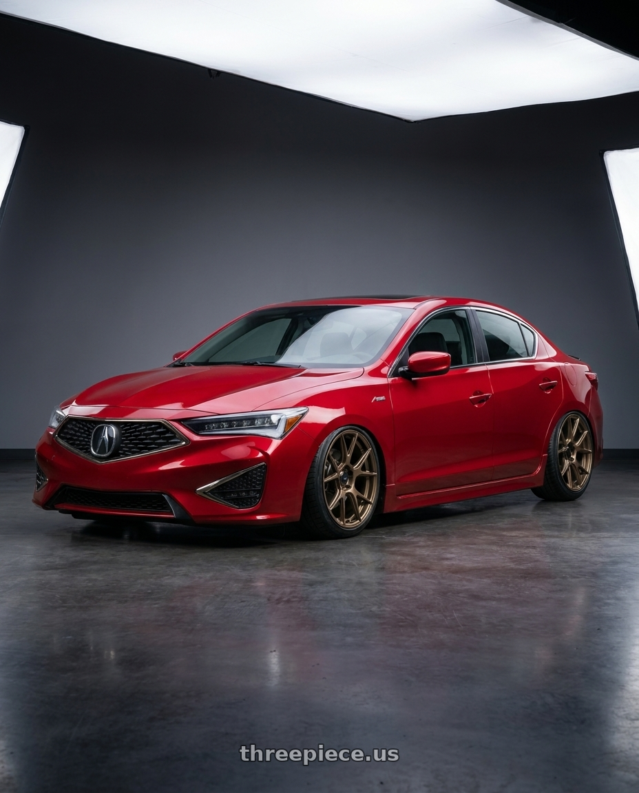 2012 Acura ILX with Konig Ampliform 5x114.3 18x8.5+35 Gloss Bronze wheels