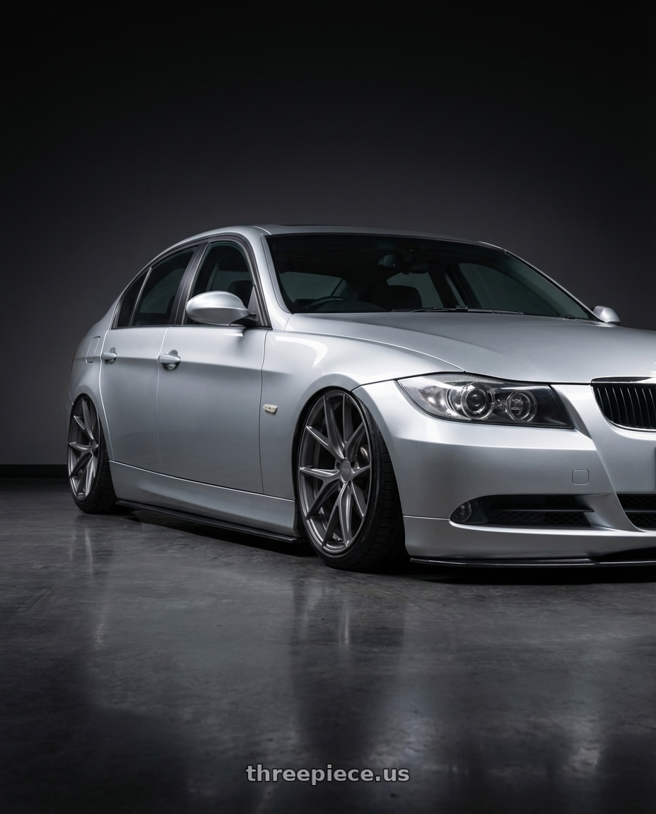 2012 BMW 3 Series E92 with Niche 1PC M116 MISANO 5X120 19X8.5 +35 MATTE GUN METAL wheels