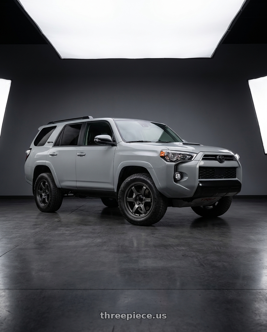 2017 TOYOTA 4RUNNER TRD Pro Cement with Gram Lights 57DR-X 6x139.7 17x8.5+0 Super Dark Gunmetal AXZ wheels
