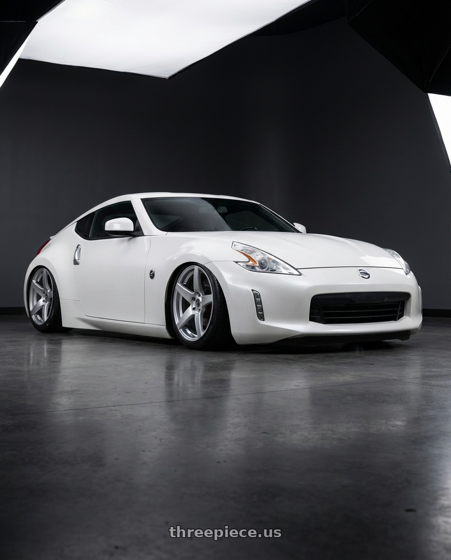 2019 Nissan 370Z with Forgestar CF5 5x114.3 19x10 +42 Gloss Silver wheels