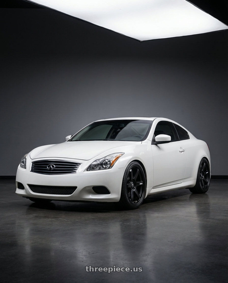 2014 Infiniti G37 Coupe with ESR Wheels APEX SERIES AP6 5x114.3 19x9.5 +22 Matte Black wheels