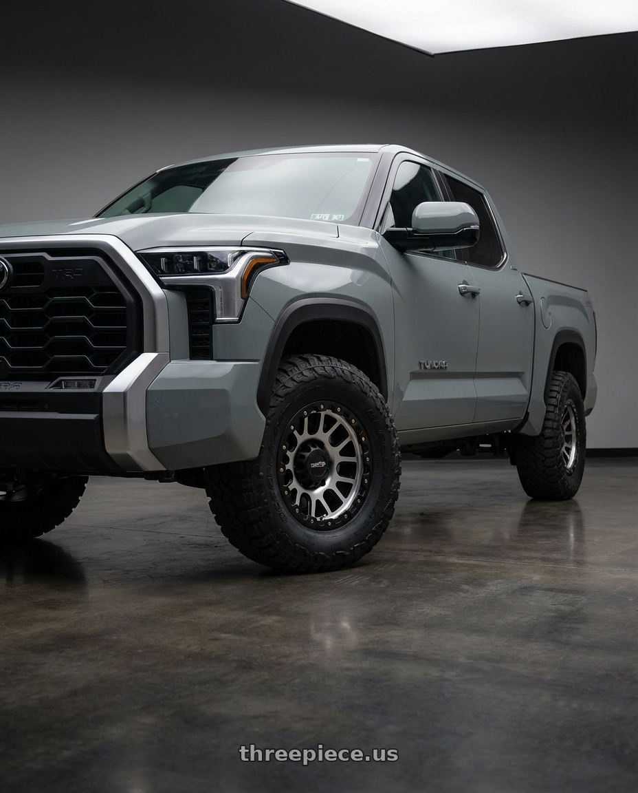 2024 Toyota Tundra with Vision Off-Road 111 Nemesis 6x139.7 20x9+0 Matte Black Machined Face wheels