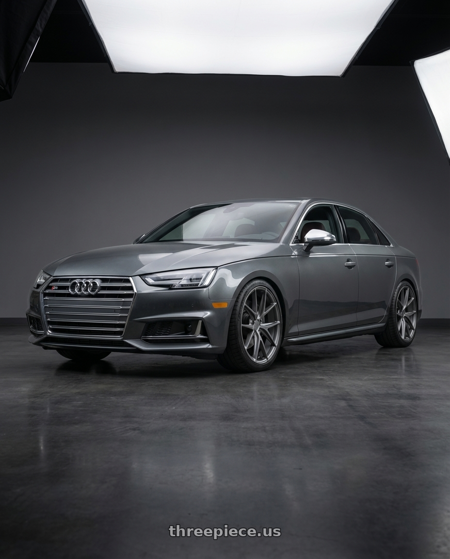 2023 Audi S4 B9 with Niche 1PC M116 MISANO 5X112 19X9.5 +50 MATTE GUN METAL wheels