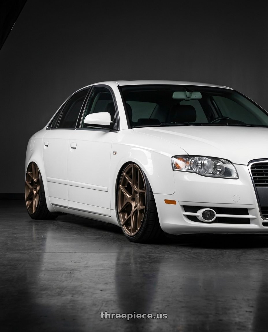 2010 Audi A4 B7 with Aodhan AFF2 5x112 19x9.5+35 Matte Bronze wheels