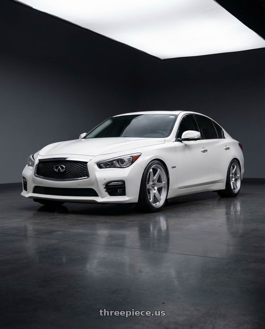 2020 Infiniti Q50 with ESR Wheels APEX SERIES APX6 5x114.3 19x11 +36 Hyper Silver wheels