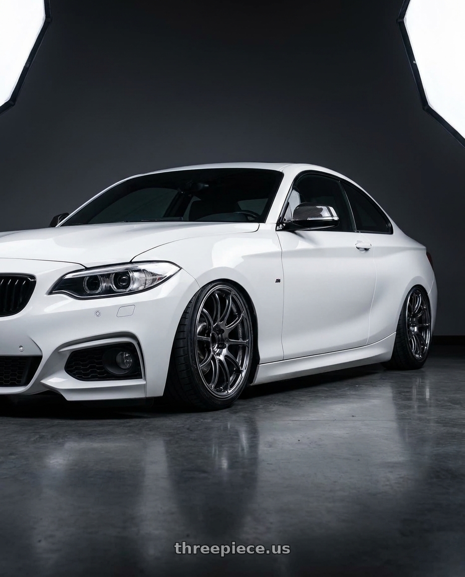 2016 BMW F22 with Advan Racing RSIII 5x120 18x8.5 +35 RACING HYPER BLACK & RING wheels