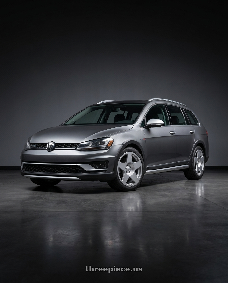 2017 vw alltrack with fifteen52 Tarmac 5x112 18X8.5 +45 SPEED SILVER (GLOSS SILVER) wheels