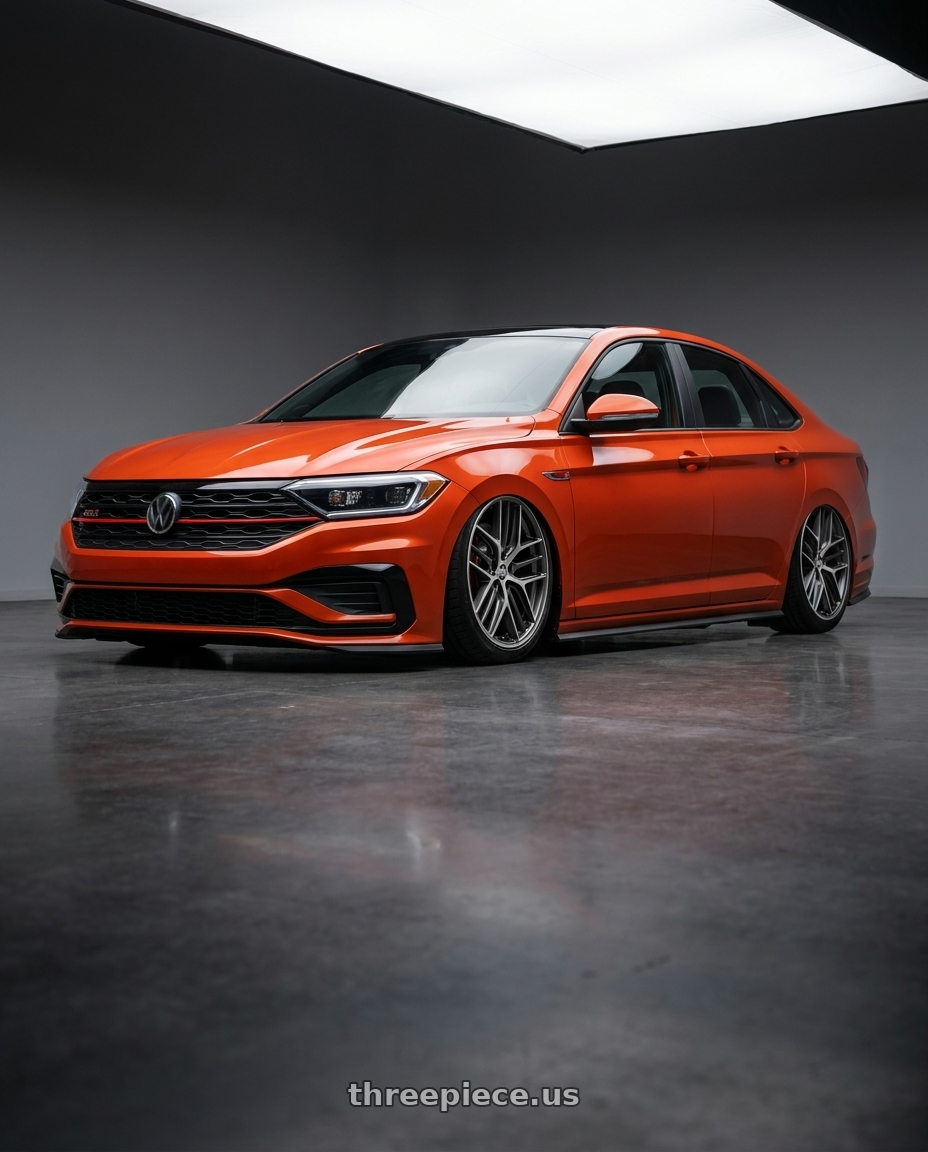 2023 Volkswagen Jetta GLI MK7 with BBS CC-R 5x112 19x9.0+42 Graphite w/ Diamond Cut Face wheels