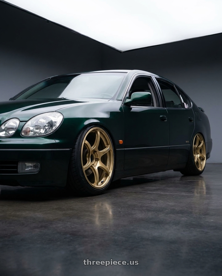 1998 toyota aristo with Advan RGIII 5x114.3 18x8.5+31 Gold wheels