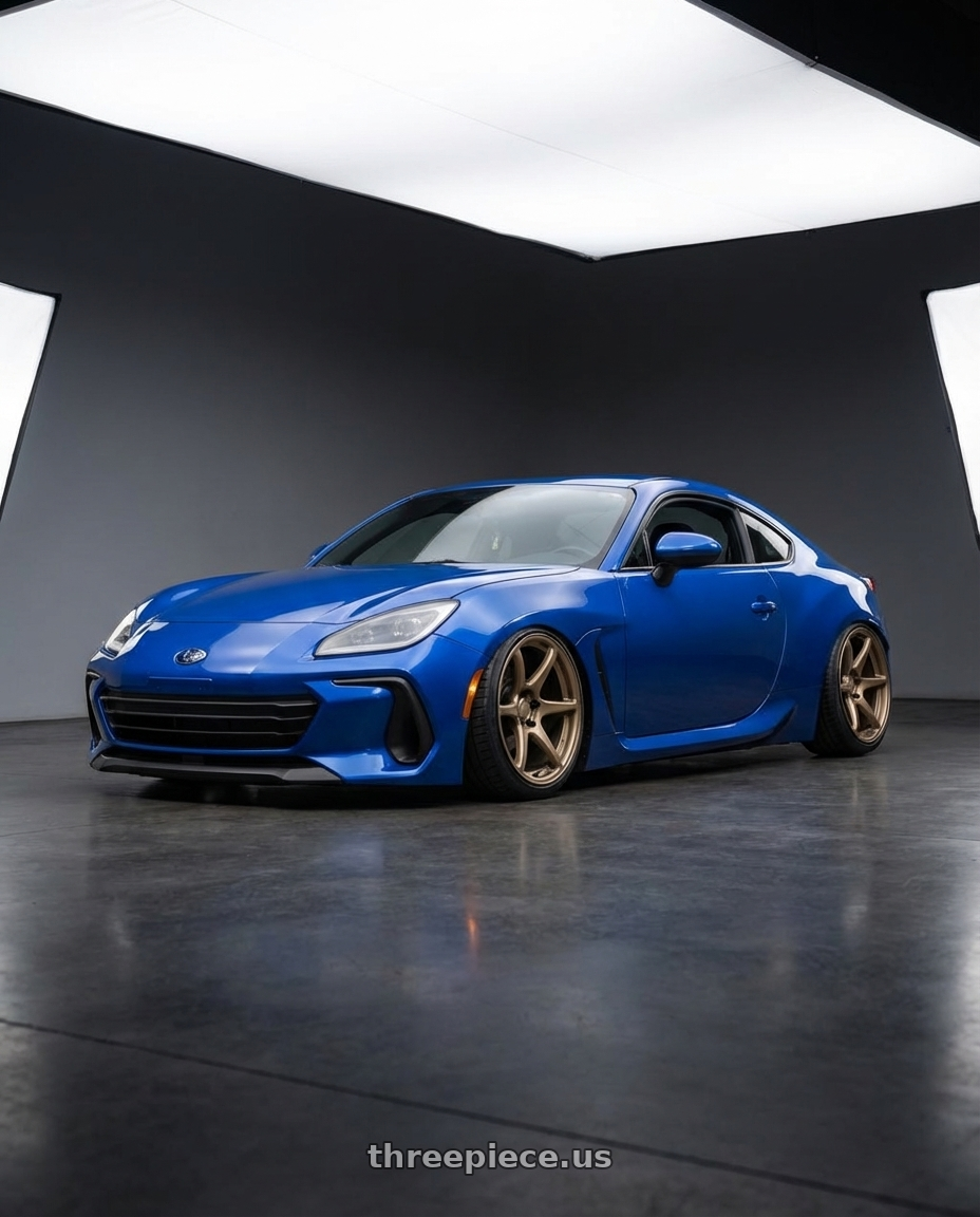 2024 Subaru BRZ with Kansei K11B Tandem 5x114.3 18x9.5 22 Bronze wheels