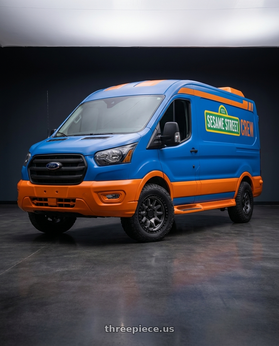 2021 sesame street crew with Black Rhino CALICO 5X127 17X8.5 +34 MATTE GUNMETAL W/ MATTE BLACK LIP wheels