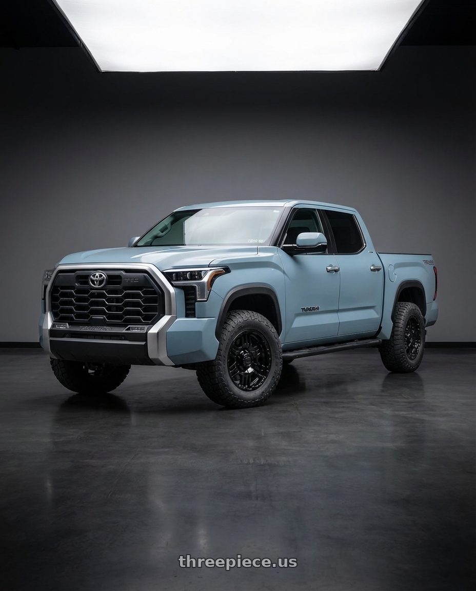 2024 Toyota Tundra with Gear Off Road 713B 6x139.7 20x9 +10 Gloss Black wheels