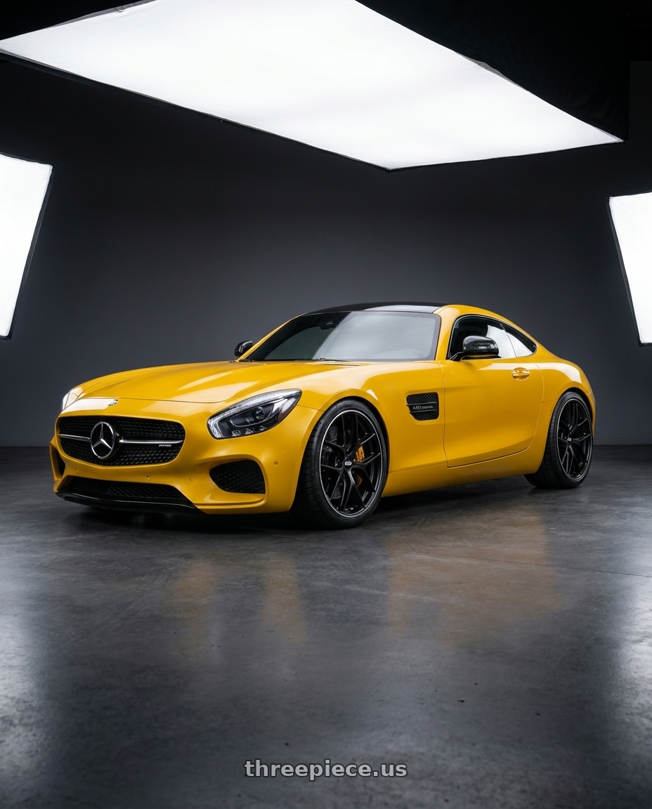 2019 Mercedes-Benz AMG GT with BBS CC-R 5x112 19x8.0+27 Satin Black wheels