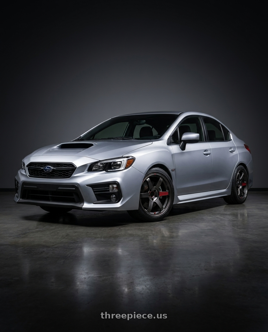 2018  SUBARU  WRX with Volk Racing TE37 Saga SL 5x114.3 18x8.5+45 Pressed Graphite wheels