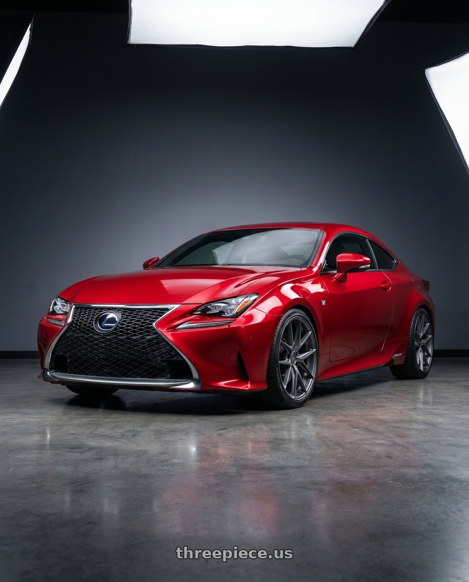 2018 Lexus RC F with Niche 1PC M116 MISANO 5X114.3 19X9.5 +35 MATTE GUN METAL wheels