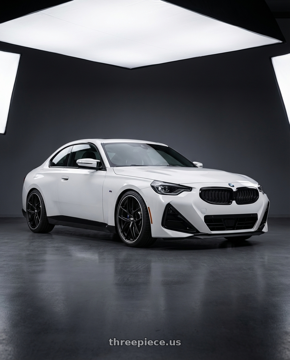 2024 BMW 2 Series G42 with BBS CC-R 5x112 19x8.0+27 Satin Black wheels