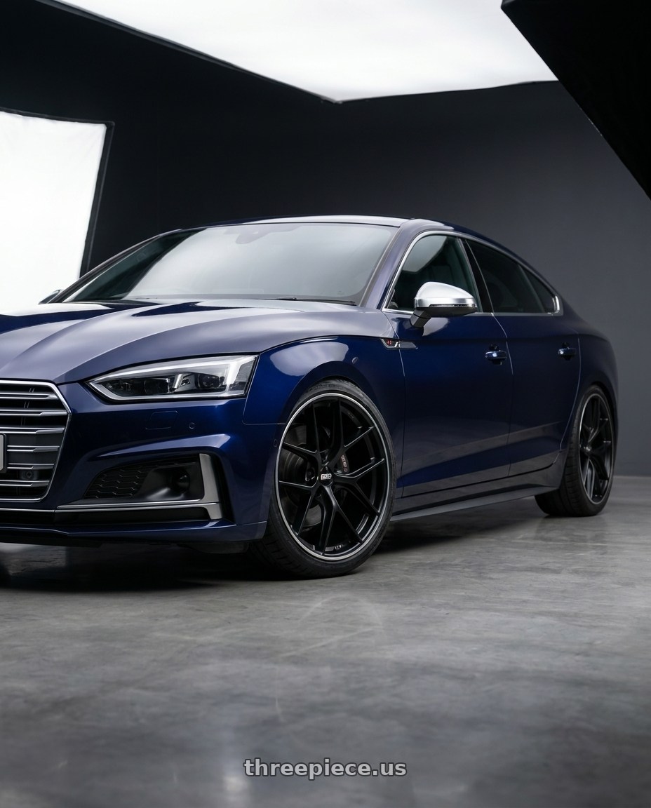 2014 Audi S5 B8 with BBS CC-R 5x112 19x8.5+30 Satin Black wheels