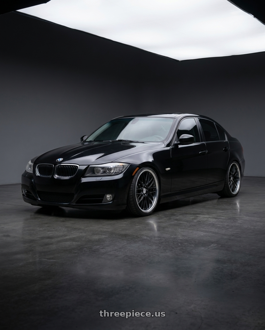 2011 bmw 335d with Work Gnosis Gr204 5x120 19x10+38 H Disk Matte Black wheels