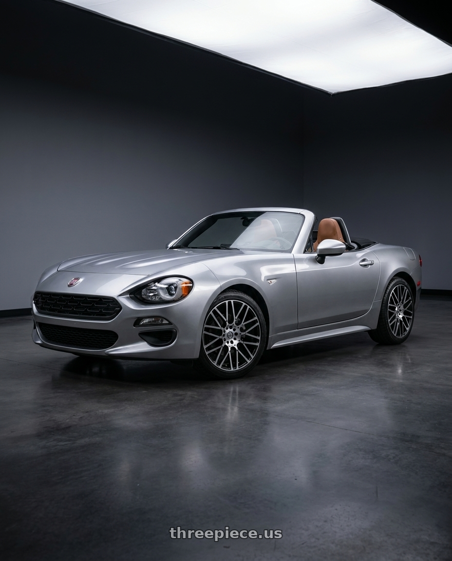 2017 fiat spider 124 with G - LINE ALLOYS G1019 4x100/4x114.3 17x7+35 BLACK / MACHINED wheels
