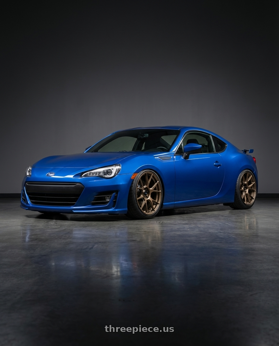 2017 Subaru BRZ with Konig Ampliform 5x100 18x8.5+44 Gloss Bronze wheels