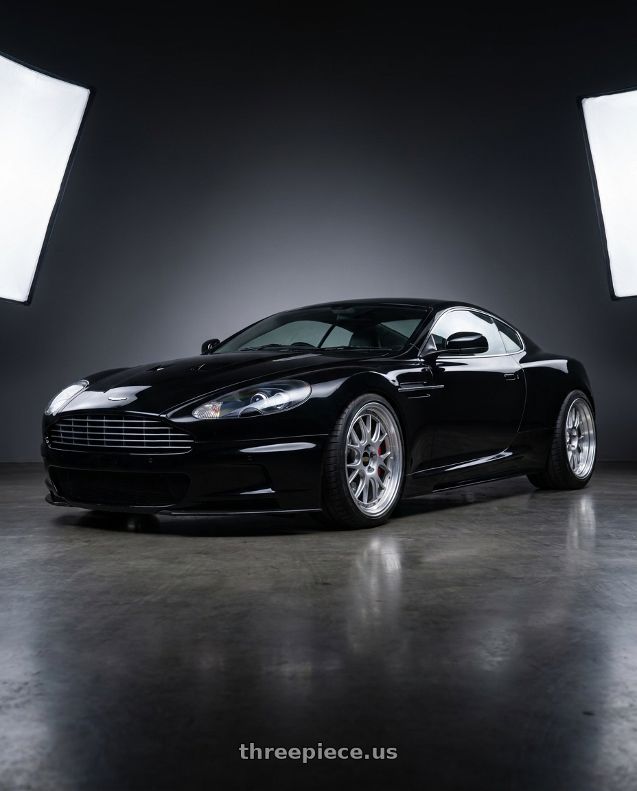 2009 Aston Martin DBS with BBS LM-R 5x114.3 19x8.5+43 Diamond Silver wheels