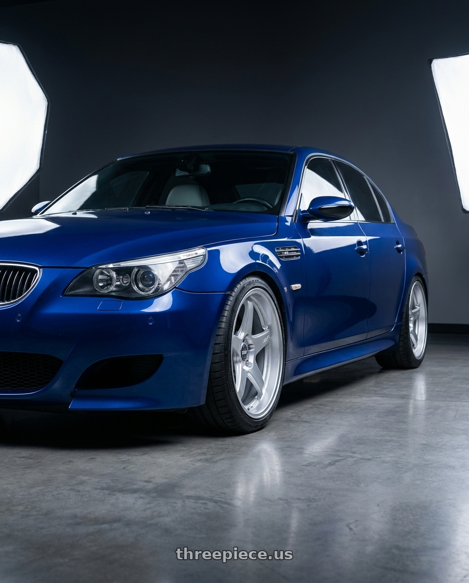 2010 BMW M5 E60 with ESR Wheels APEX SERIES AP5 5x120 19x9.5 +22 Hyper Silver wheels